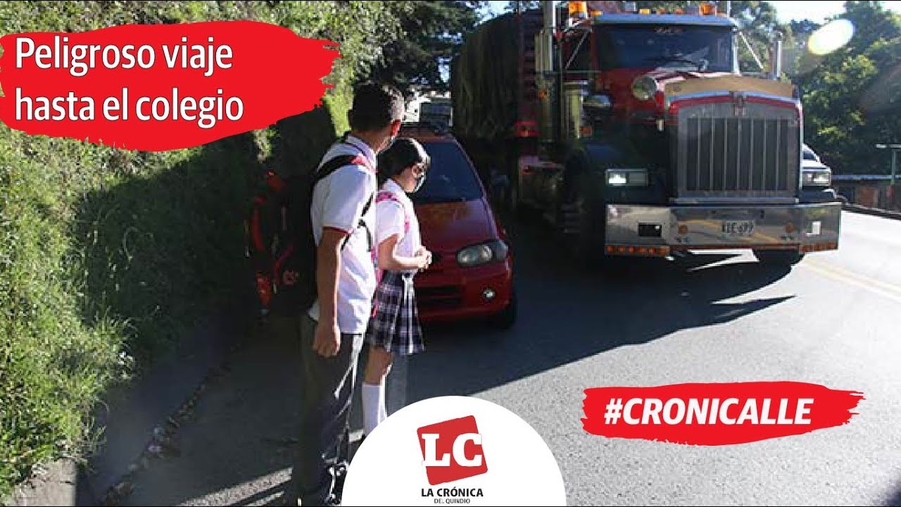 #Cronicalle | Niños arriesgan la vida en La Línea para llegar a la escuela