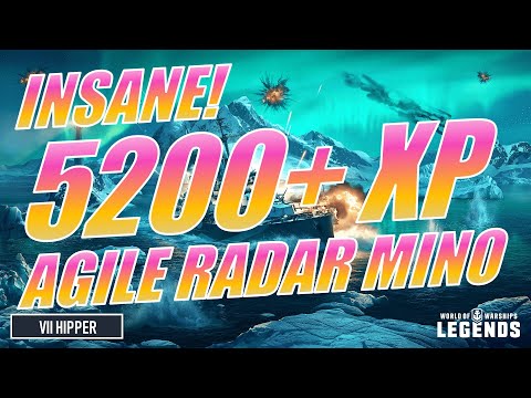 Insane 5200+ XP Game! Agile Radar Minotaur! (World of Warships: Legends Xbox Series X 4K)