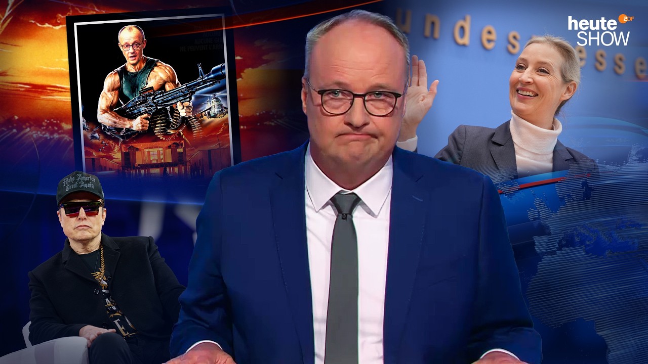 Nach der Wahl: Scholz tritt ab, Merz übernimmt, die AfD verdoppelt sich | heute-show vom 28.02.2025