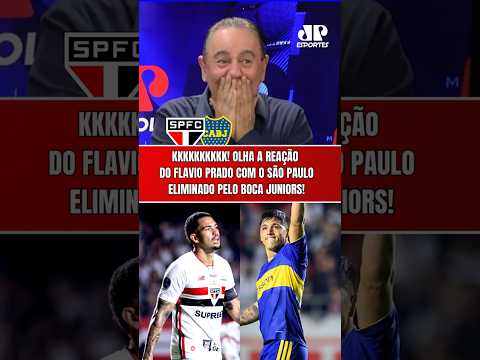 OLHA A REAÇÃO DO FLAVIO PRADO COM O SÃO PAULO ELIMINADO PELO BOCA JUNIORS NA COPA SUL-AMERICANA!