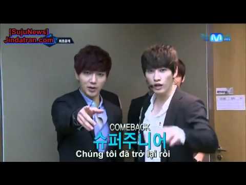 VIETSUB 120705 Super Junior Mcountdown Opening + Back Stage