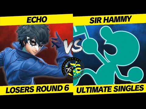 IHS Smash Tournament 2020 - Echo (Joker) Vs. Sir Hammy (Greninja, Mr. Game & Watch) Losers Round 6