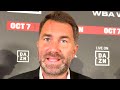 TOTAL DOMINATION - Eddie Hearn reacts to Spence vs Crawford; Says no to rematch & wants charlo fight