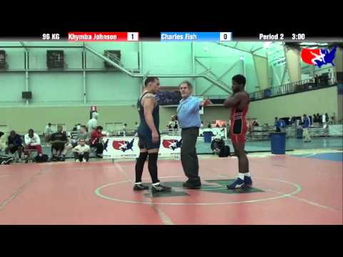 Khymba Johnson vs. Charles Fish at 2013 ASICS University Nationals - GR