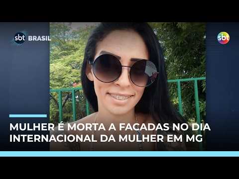 Mulher é morta a facadas no Dia da Mulher em MG; companheiro é principal suspeito | #SBTBrasil