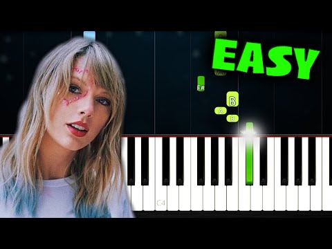 Taylor Swift - Cruel Summer - EASY Piano Tutorial