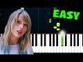 Taylor Swift - Cruel Summer - EASY Piano Tutorial