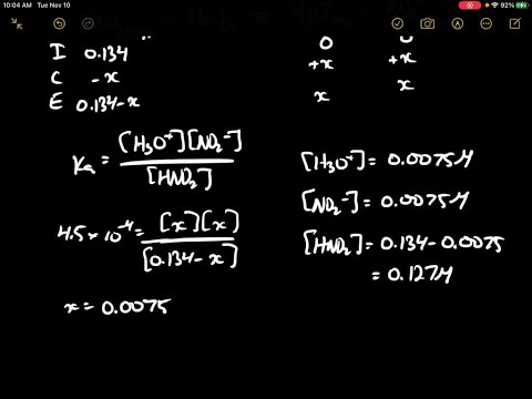 Calculate the equilibrium concentration of the nonionized acl ions in a solution that is 0.134 …