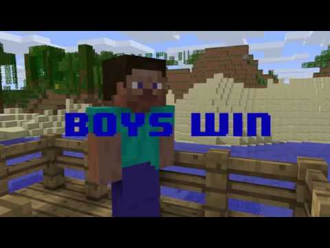 Monster School: Girls vs Boys - Mob Swimming Challenge - Minecraft Animation HD