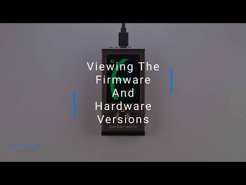 StroboStomp Mini Instruction Manual | Settings Screen | Part 10 | Firmware & Hardware Version