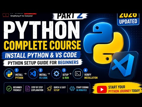 Install Python Vs Code On Windows Python Complete Course Part 2 Hindi 20263