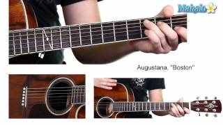 How to Play &quot;Boston&quot; by Augustana on Guitar (Pre-chorus)