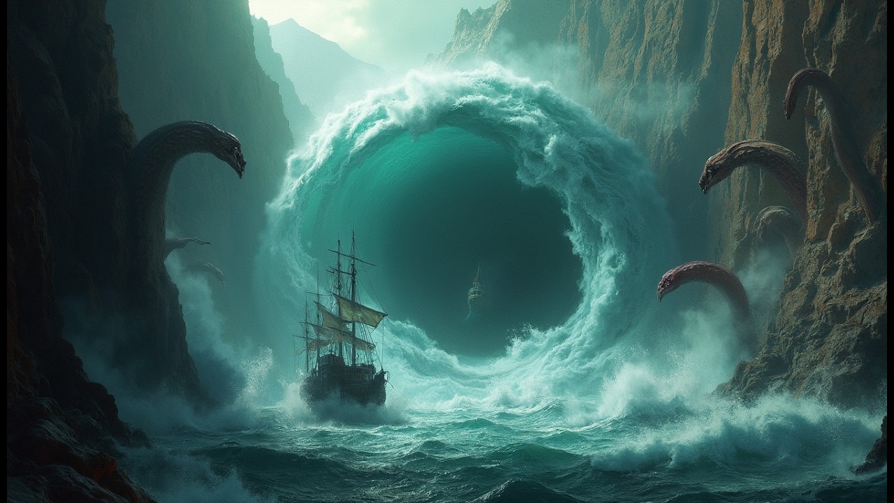 Escila y Caribdis: Los Monstruos Marinos Más Temidos de la Mitología | La Trampa del Estrecho.