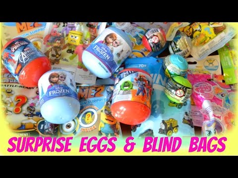 SURPRISE TOY Eggs Blind Bags & MORE!  Surprise Toy Videos & Mystery Bags Eggs Video