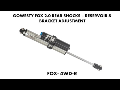 Fox 2.0 Rear Shocks Reservoir & Bracket Adjustment