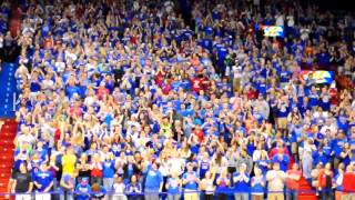 KU fans in Allen Fieldhouse to Welcome Home Final 4 Bound Jayhawks