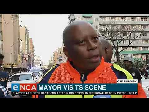 Mayor visits scene