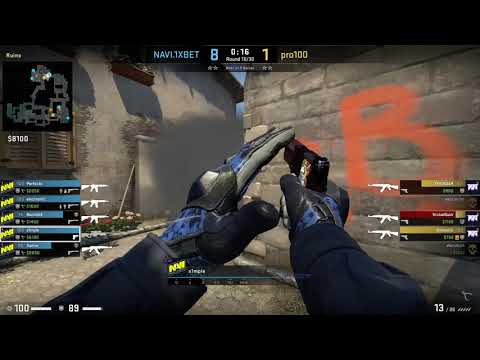 CS:GO POV Demo Na'Vi S1mple (31/13) vs pro100 (de_inferno)