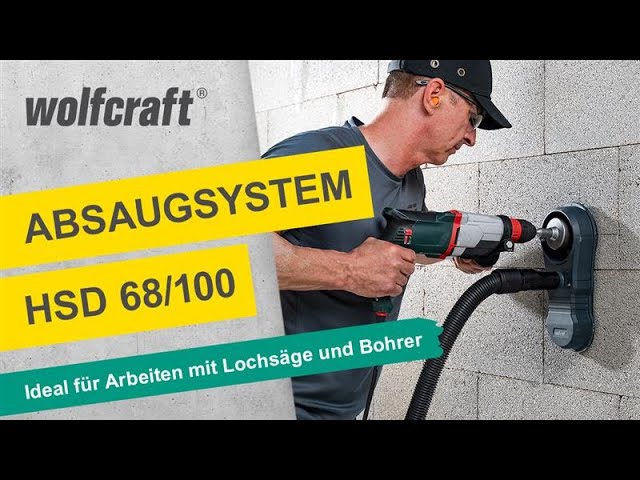 Video teaser for Absaugsystem HSD 68/100: Universell einsetzbare Staubabsaugung | wolfcraft