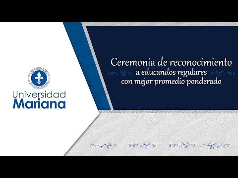 UNIVERSIDAD MARIANA RECONOCE A ESTUDIANTES CON MEJORES PROMEDIOS