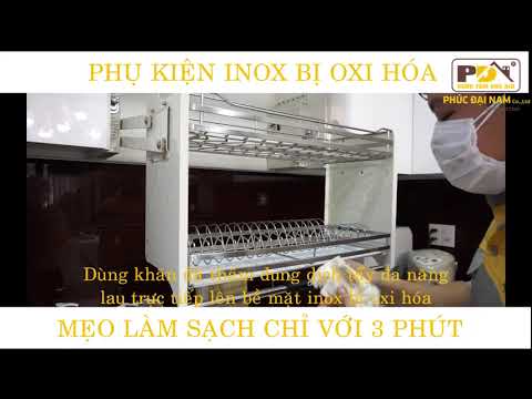 3 phút đánh bay vết bẩn - Bóng loáng đồ Inox bị oxi hóa