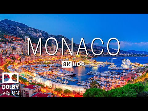 MONACO VIDEO 8K HDR 60fps DOLBY VISION WITH SOFT PIANO MUSIC