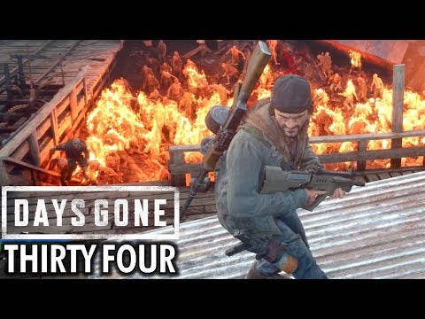 DAYS GONE Gameplay Walkthrough Part 34 - SAWMILL HORDE (PS4 Pro Full Game)
