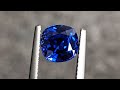 GRS certified 3.60 carat Flawless (IF) Unheated Vivid Royal Blue Sapphire from Madagascar