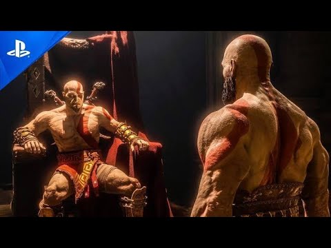 Old Kratos Meets Young Kratos Valhalla scene - God of War Ragnarok Valhalla