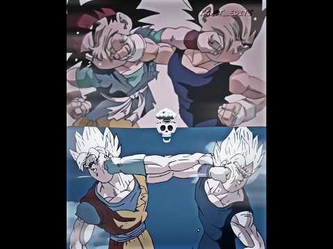 Goku vs Vegeta DBZ x DBGT reference ☠️💀 #goku #vegeta #dbz #dbgt #skulledit