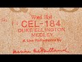Duke Ellington Medley - Marian McPartland - QRS CEL-184 (Apr. 1979?)