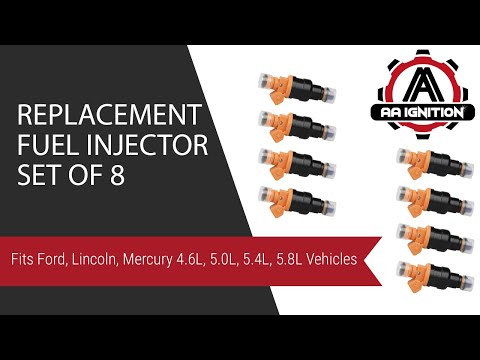 Fuel Injector Set of 8 - Fits Ford, Lincoln, Mercury 4.6L, 5.0L, 5.4L, 5.8L Vehicles