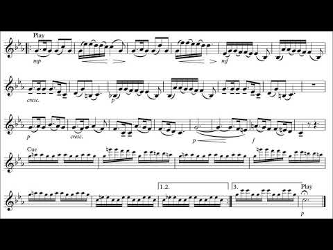 French Horn Play-Along - Barcarolle by Schubert - with sheet music