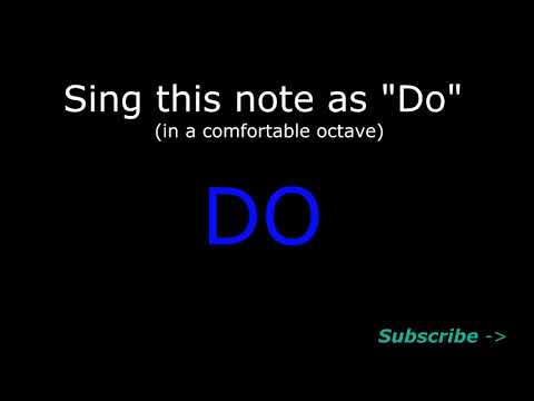Ear Training / Singing Solfege Exercise - Sing Do Re Mi Fa Sol (Easier Version)