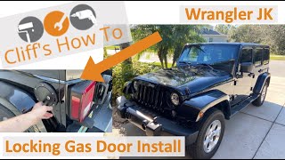 Jeep Wrangler JK Locking Gas Door Install