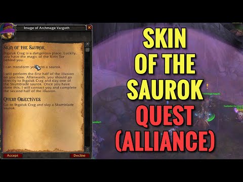 Skin Of The Saurok Quest (ALLIANCE) (WoW MOP)