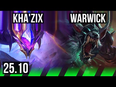 KHA'ZIX vs WARWICK (JGL) | Quadra, 42k DMG, Godlike, 16/4/7 | EUW Grandmaster | 25.10