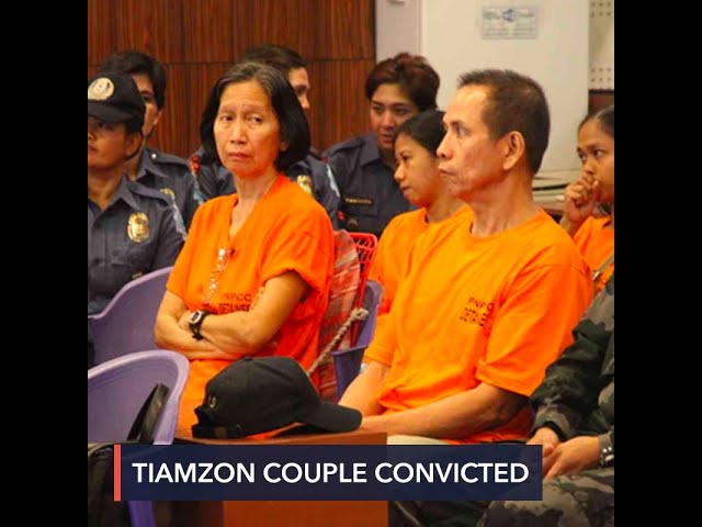 Court convicts Tiamzon couple for kidnapping, serious illegal detention