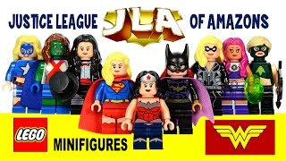 LEGO JLA: Justice League of Amazons MOC Team-Up Minifigures w/ Wonder Woman Supergirl & Batgirl