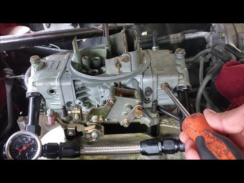 How to adjust fuel float level on Holley Carburetor