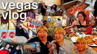 VLOG: Las Vegas Roadtrip!!! + trying SWIG, eating unlimited food, wig competition, luxury hotel fun!