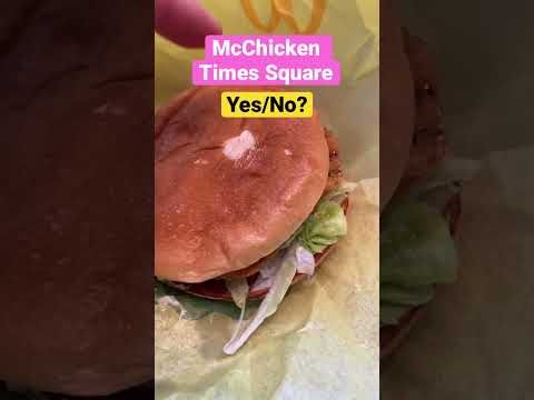 McChicken Quality NYC Times Square #nyc #food #foodie #travel #new #shorts #shortvideo #subscribe