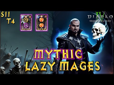 S11 LAZY MYTHIC MACHINE GUN MAGES Starter Summoner ! Necromancer Build Diablo 4 VoH