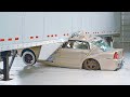 CAR VS TRUCK | SEMI-TRAILER SIDE UNDERRIDE CRASH TEST