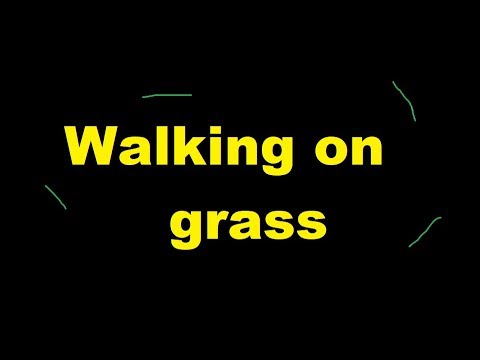 Walking on grass sound effect