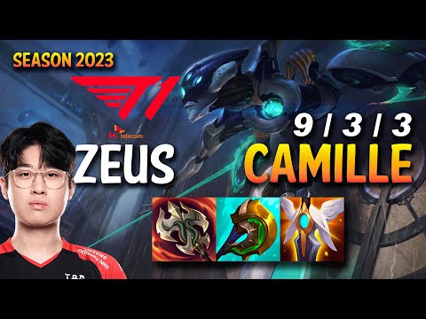 T1 Zeus CAMILLE vs JAYCE Top - KR Ranked