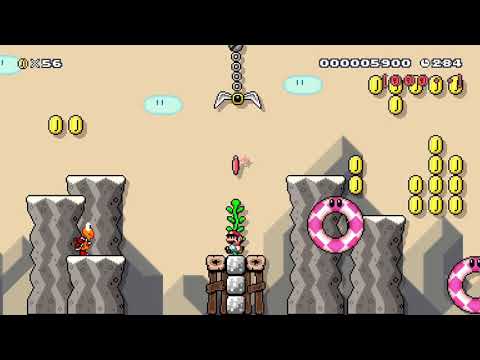 Side Thwop sprint Romp by Smile SMM2 🍄 Super Mario Maker 2 ✹Switch✹ #bdl