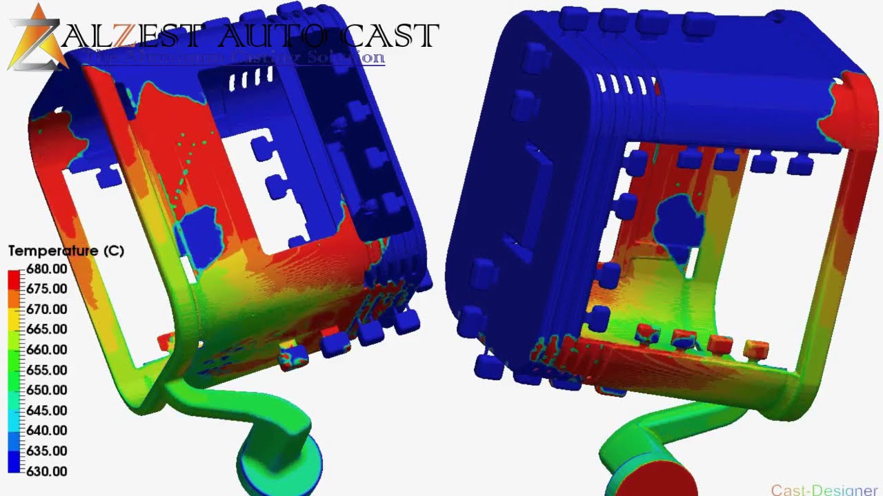 HPDC Parts Simulation 🔥 | Die Casting Process 🔥
