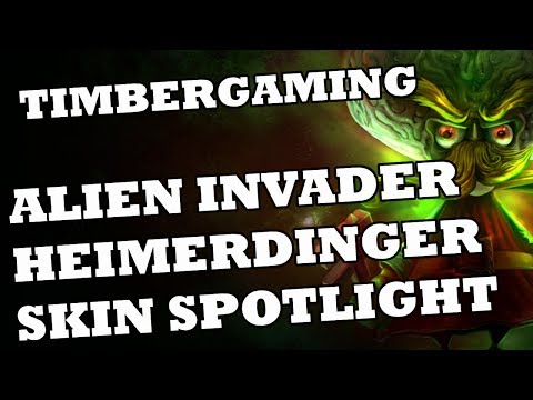 League of Legends Alien Invader Heimerdinger (Skin Spotlight) | TimberGaming