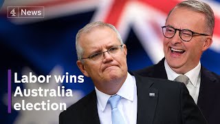 Labor party wins Australian election - conservative Scott Morrison loses